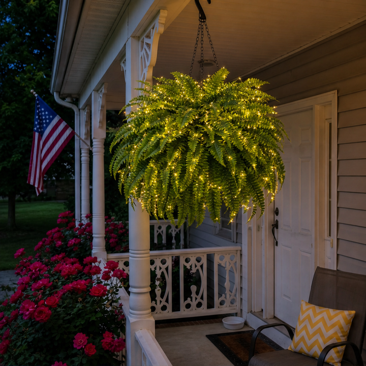 Fernglow – Lit Boston Fern, No Watering Hanging Plant + 50% OFF lifestyle