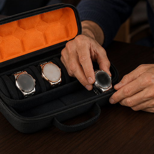 Casewick – Hard-Shell 4-Slot Watch Travel Case + 50% OFF lifestyle
