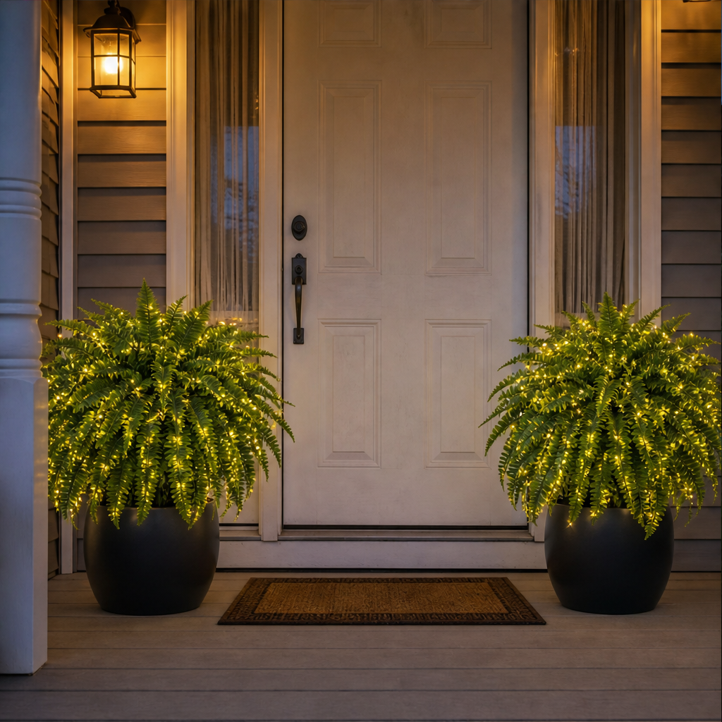 Fernglow – Lit Boston Fern, No Watering Hanging Plant + 50% OFF lifestyle