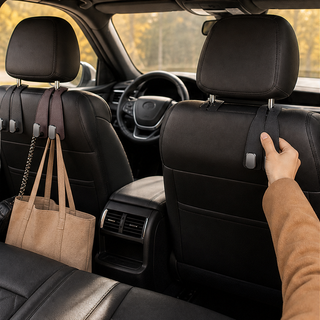 Backseat Anchor – Heavy-Duty Headrest Storage Hooks for Car + 1+1 FREE lifestyle