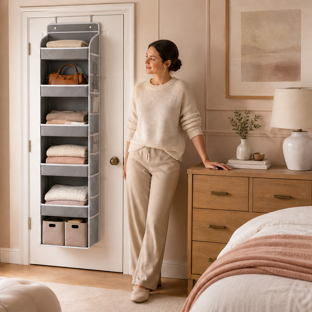 TidyTiers – 5-Tier Space-Saving Hanging Closet Organizer + 50% OFF lifestyle