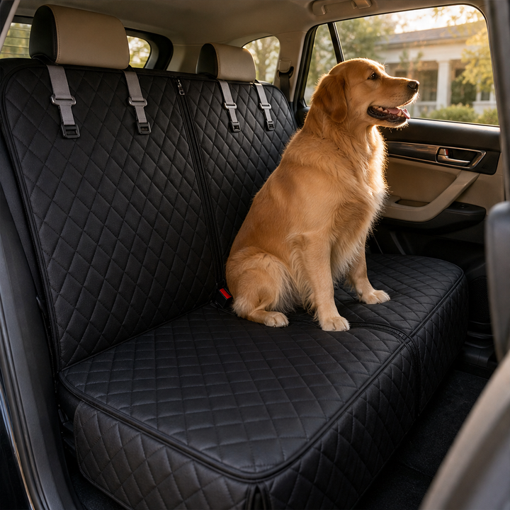 Kernow – Waterproof Split-Zip Foldable Dog Car Seat Cover + 50% OFF lifestyle