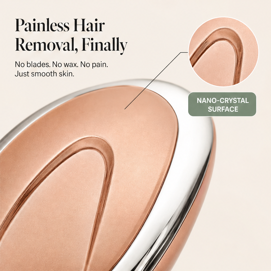 Silqbare – Painless Nano Glass Hair Remover, Reusable Crystal Epilator + 50% OFF features