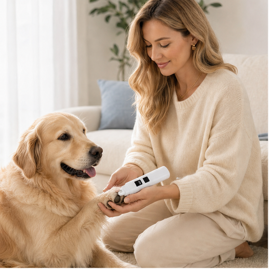 Pawsera – Whisper-Quiet Painless Electric Pet Nail Grinder + 50% OFF lifestyle