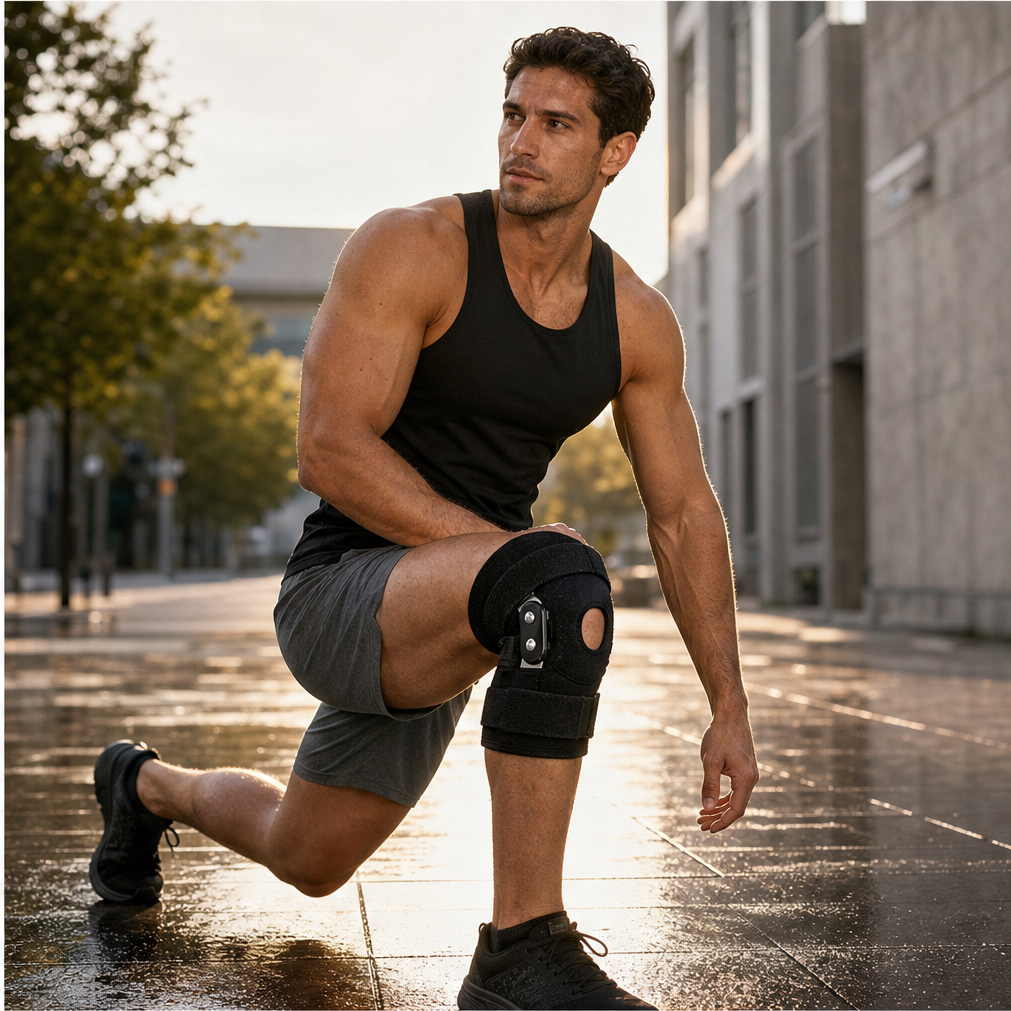 Hinglok – Steel-Hinged Adjustable Knee Brace for Sport and Recovery + 50% OFF lifestyle