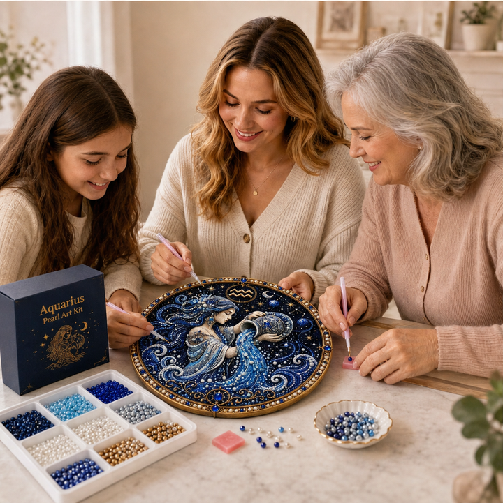 Celestara – Zodiac Pearl Mosaic DIY Diamond Painting Kit + 50% OFF lifestyle
