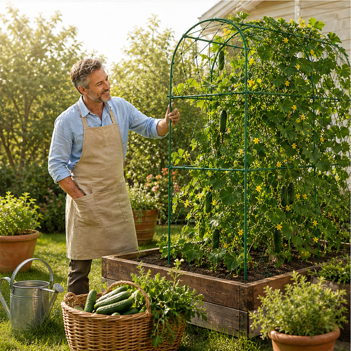 Vertigrow Arbor – Rust-Resistant Steel Climbing Plant Arch Trellis + 50% OFF lifestyle