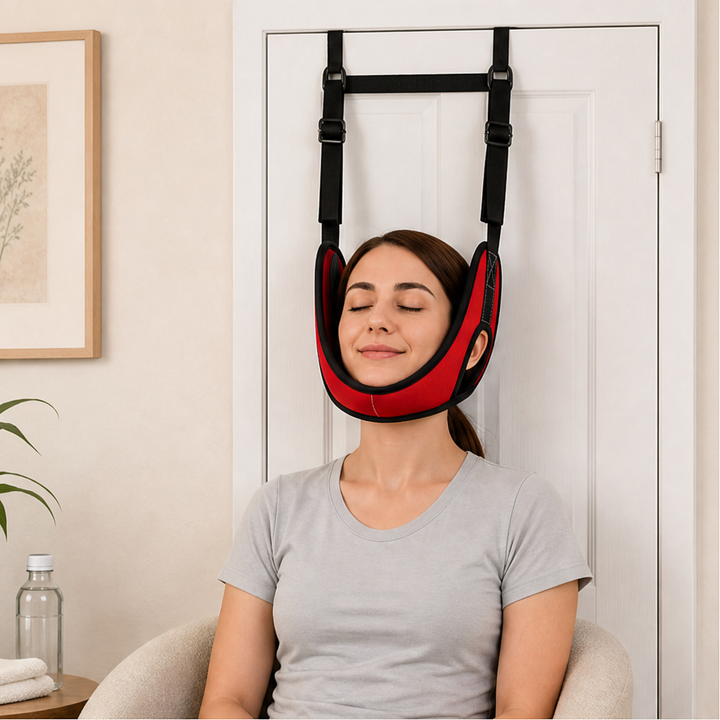 Cervalign – Adjustable Over-Door Cervical Traction Neck Cushion + 50% OFF lifestyle