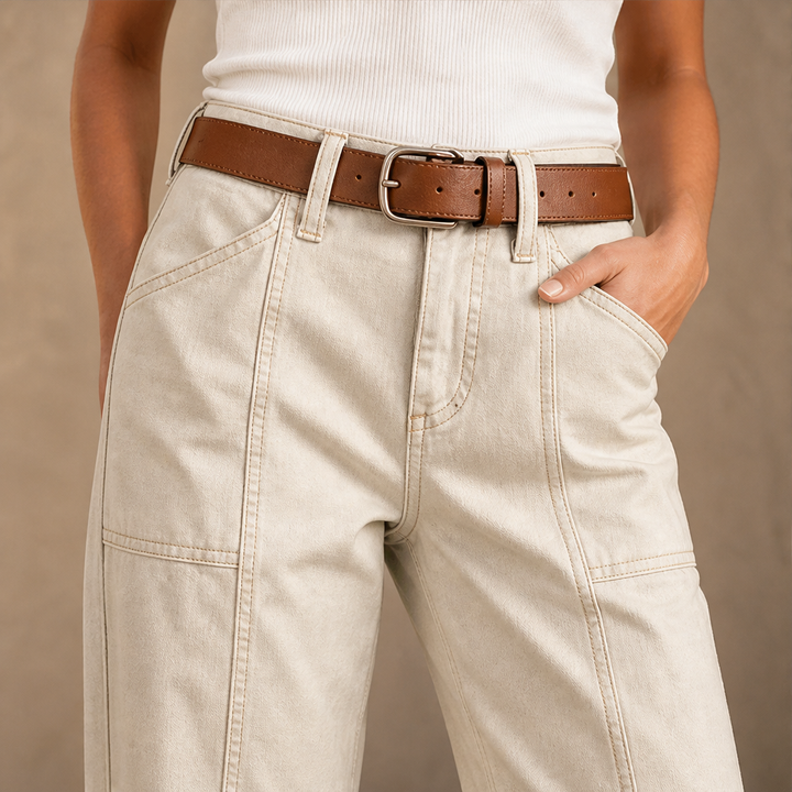 Vertaline – Tailored Straight-Leg Reinforced Seam Trousers + 50% OFF lifestyle