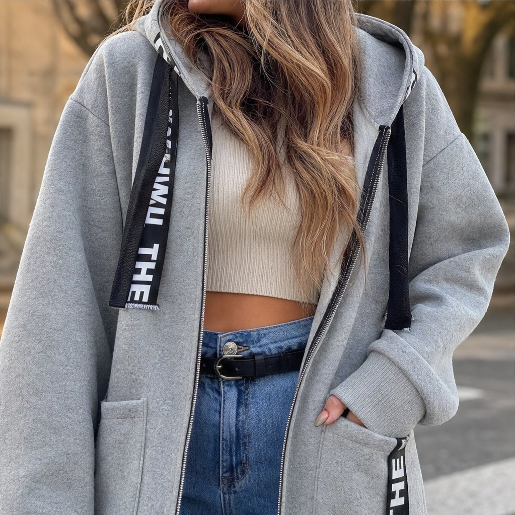 Willowdale – Longline Hooded Fleece Coat with Deep Pockets + 50% OFF lifestyle