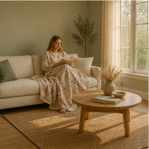 Willowmere – Reversible Floral Sherpa Throw Blanket lifestyle