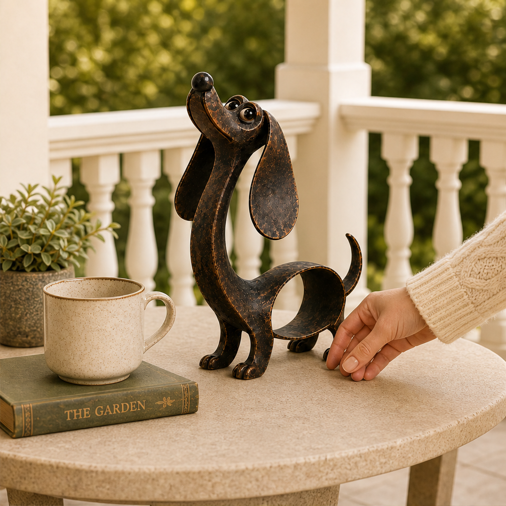 Bronzewick – Handcrafted Vintage Patina Dachshund Sculpture + 50% OFF lifestyle