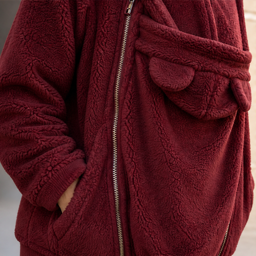 Kindlewrap – Babywearing Sherpa Fleece Hoodie with Zip Carrier Pouch + 50% OFF lifestyle