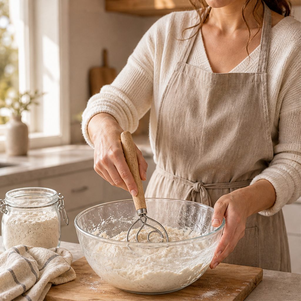 Oakstir – Professional Danish Dough Whisk for Sourdough &amp; Bread + 50% OFF lifestyle