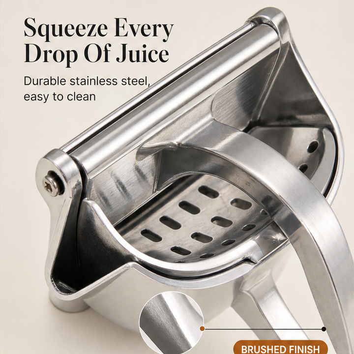 Zestforge – Heavy-Duty Stainless Steel Hand Citrus Juicer + 50% OFF features