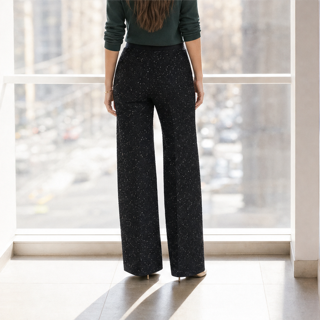 Glimmerwick – Sparkling High-Waist Straight-Leg Pants + 50% OFF lifestyle