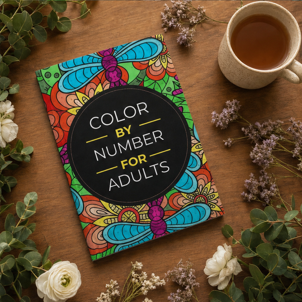 Calmshade – Bold Line-Art Color-by-Number Coloring Bundle for Adults + 50% OFF lifestyle