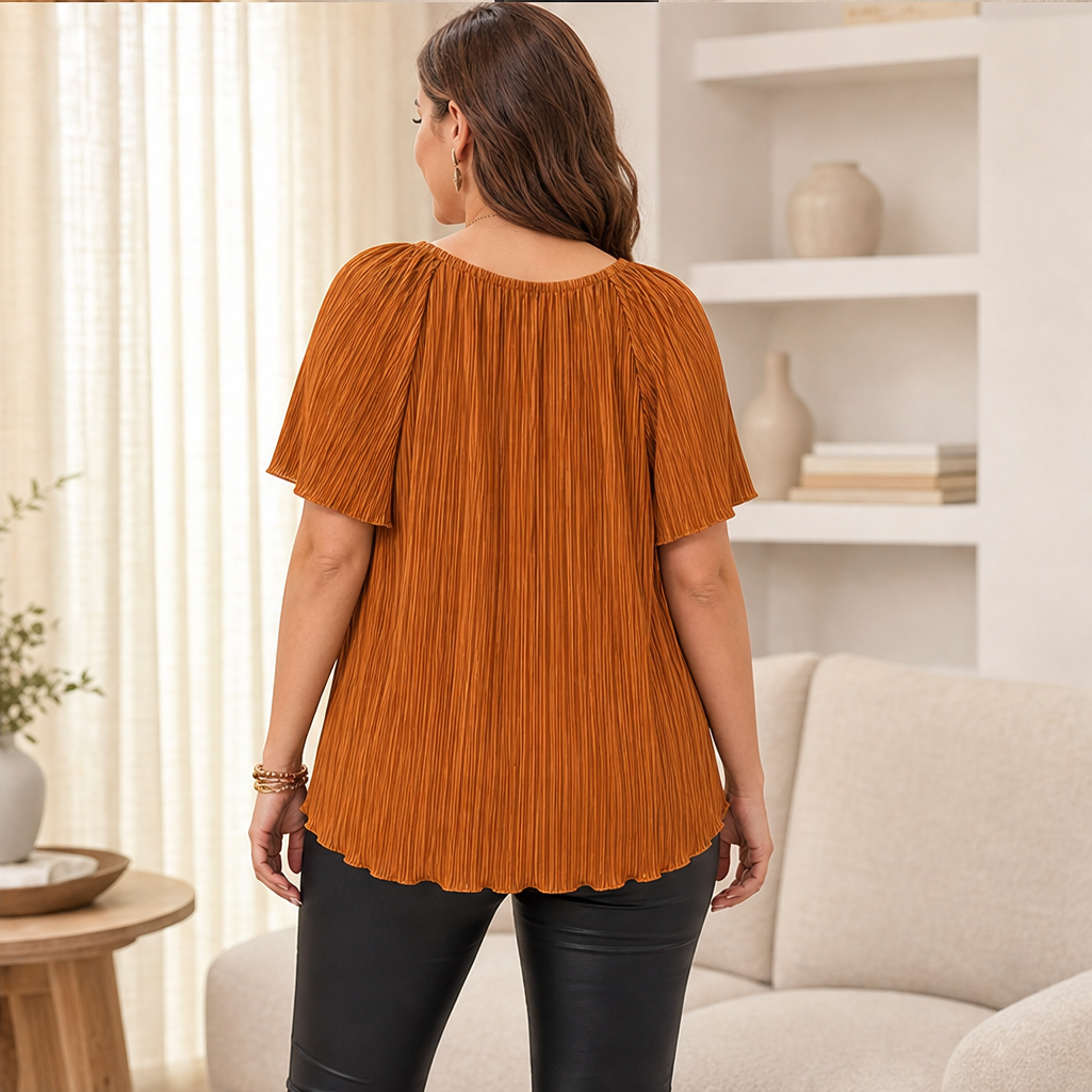 Plisora – Ultra-Stretch Micro-Pleated Plus Size Blouse + 50% OFF lifestyle