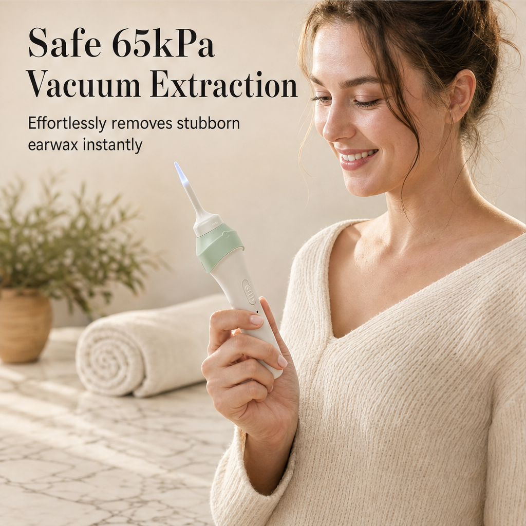 Glowlobe – LED-Guided Gentle Suction Ear Cleaner + 50% OFF features