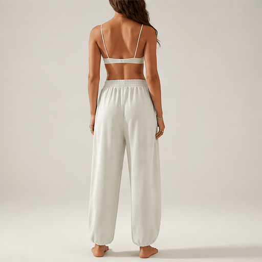 Alcove Palazzo – Elastic Waist Wide Leg Harem Pants with Pockets lifestyle