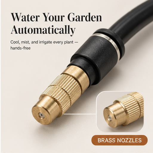 Mistwick – 360° Adjustable Brass Nozzle Garden Misting &amp; Irrigation Kit + 50% OFF features