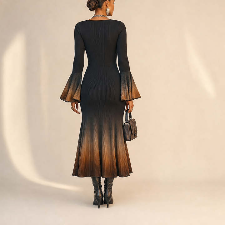Sablecroft – Ombre Ribbed Knit Fitted Mermaid Midi Dress + 50% OFF lifestyle