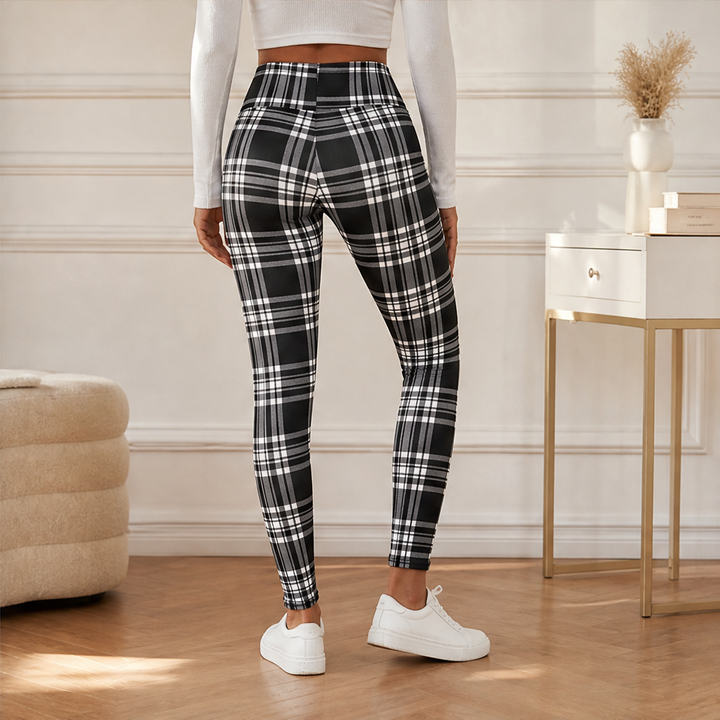 Hearthloom – Fleece-Lined Plaid Leggings with Slimming High Waist + 50% OFF lifestyle