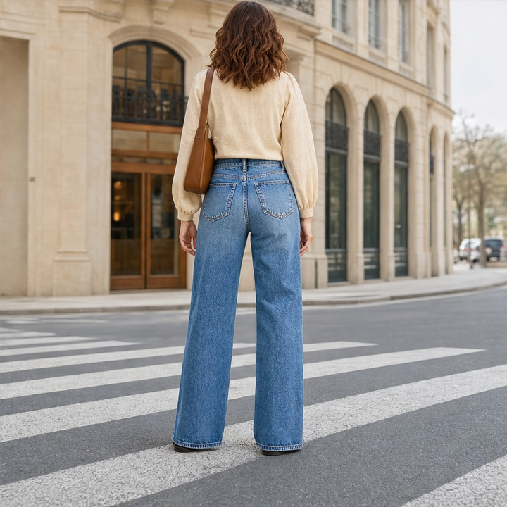 Millcroft – High-Rise Stretch Denim Wide-Leg Jeans + 50% OFF lifestyle