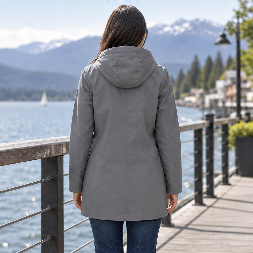 Marlowick – Water-Repellent Hooded Mid-Length Coat + 50% OFF lifestyle