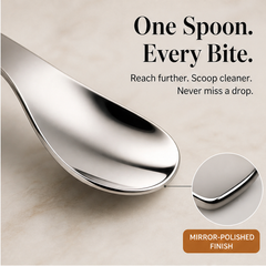 Silvane – Mirror-Polished 316L Steel Long-Handle Dessert Spoon + 50% OFF