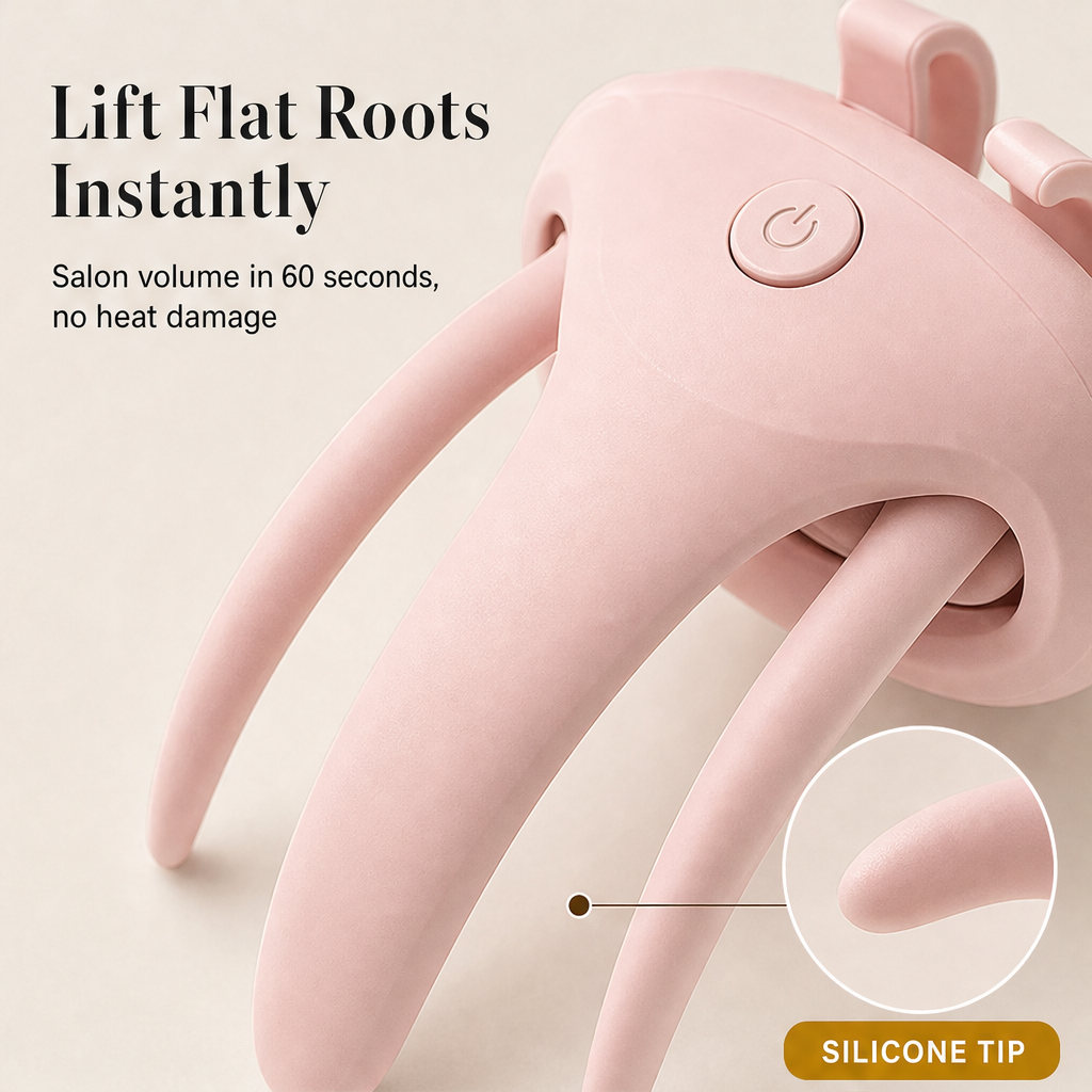 Crownlift – Rechargeable Heated Root Volumizer Clip + 50% OFF features