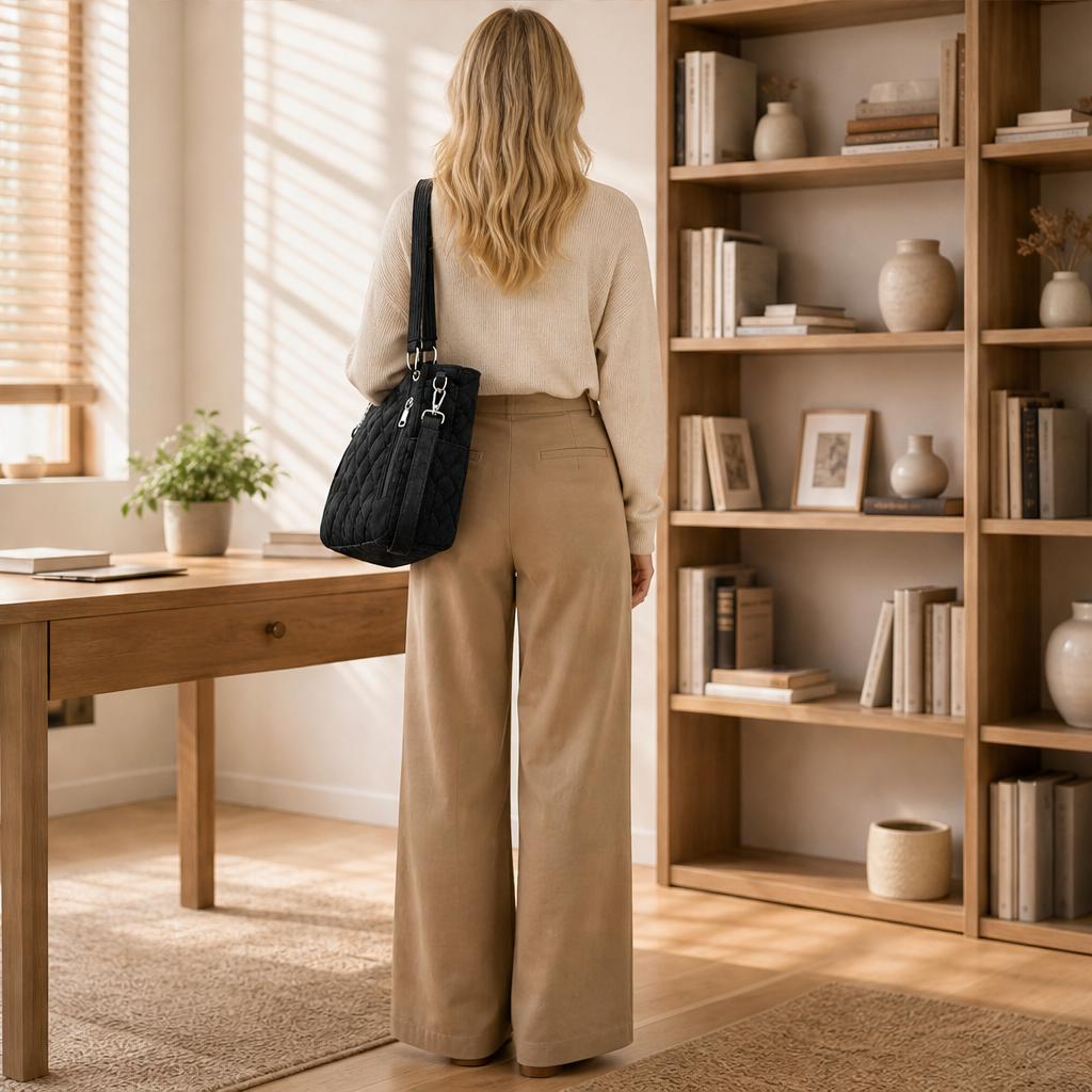 Corduvelle – Quilted Corduroy Multi-Way Shoulder Bag + 50% OFF lifestyle