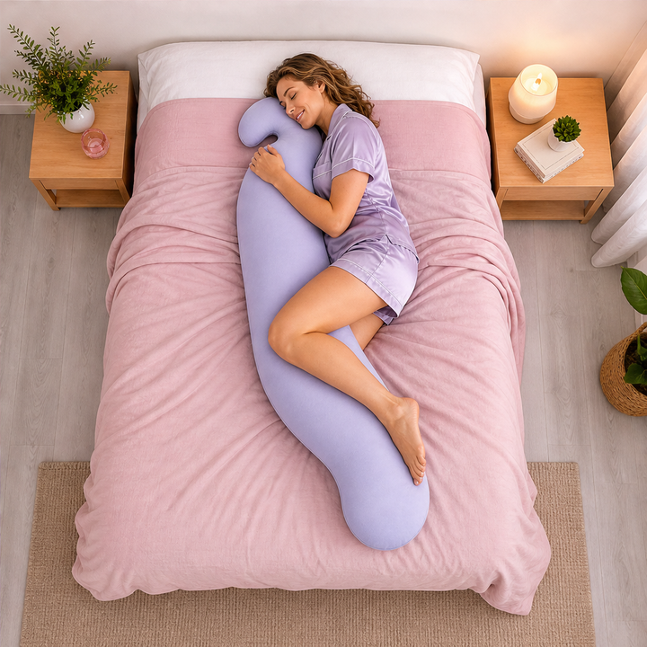 Cradleluxe – Full-Body Curve Support Pillow with Washable Cover + 50% OFF lifestyle