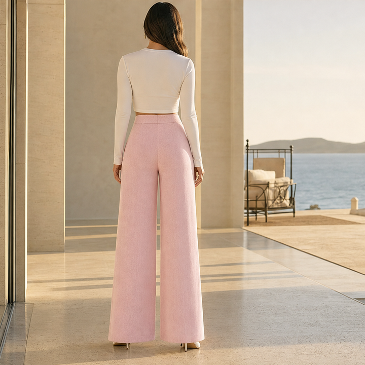 Marlowick – High-Waist Wide-Leg Trousers with Slimming Silhouette + 50% OFF lifestyle