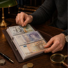 Lockfold – Combination Lock, 100-Slot Currency Collector Album + 50% OFF