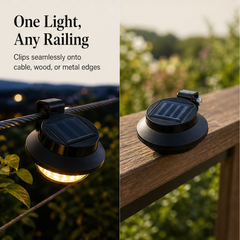 Suncroft – No-Wire Solar Wall Light for Fences, Rails & Decks + 50% OFF
