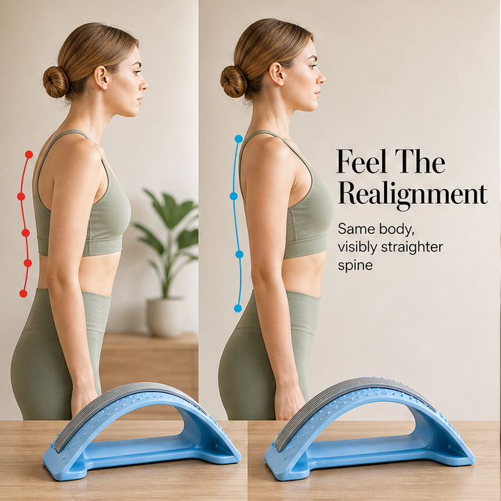 Spinalta – Magnetic Acupressure Lumbar Stretcher for Back Pain Relief + 50% OFF features