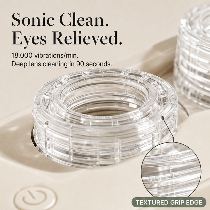 Clarivue – Sonic Deep-Clean Rechargeable Contact Lens Cleaner + 50% OFF features