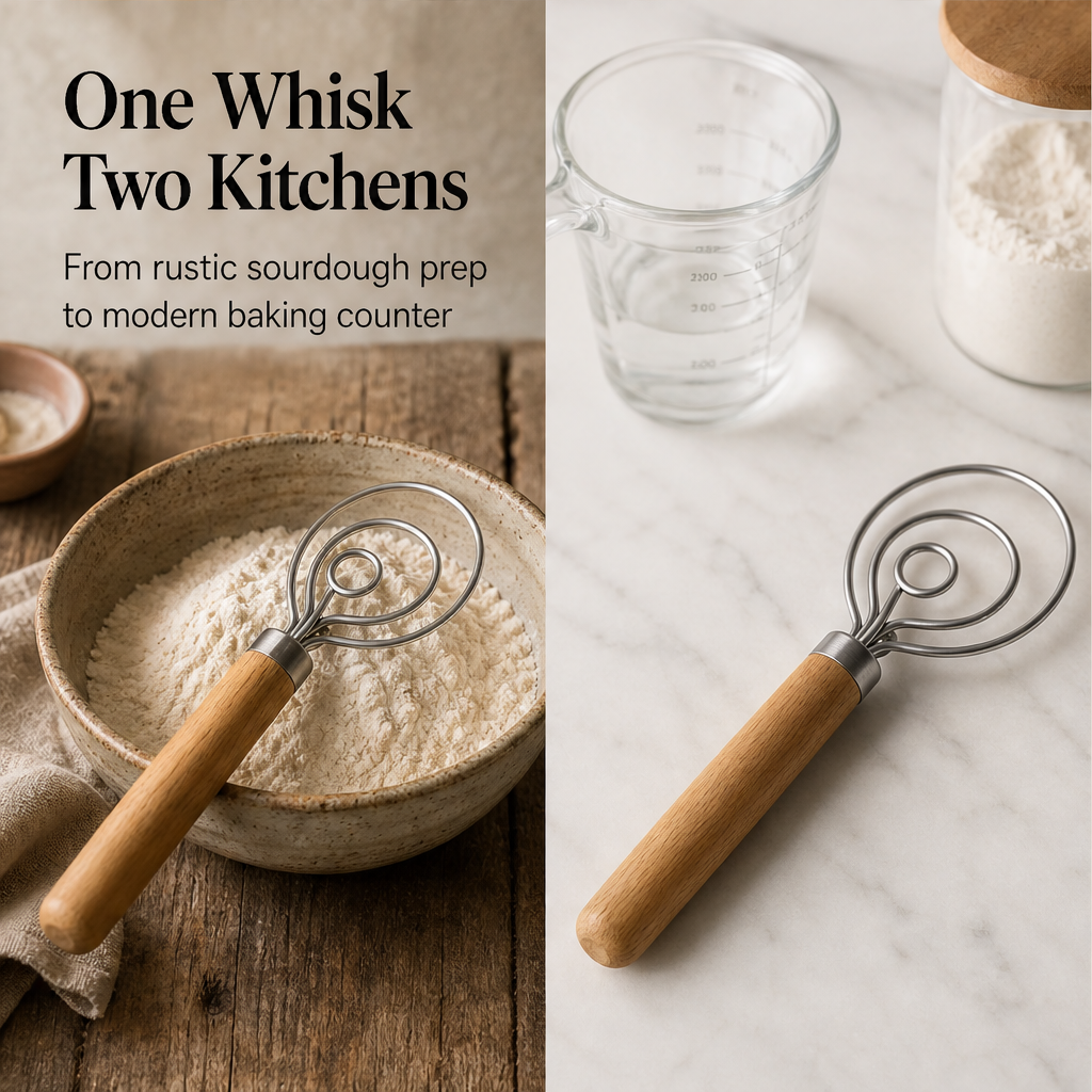Oakstir – Professional Danish Dough Whisk for Sourdough &amp; Bread + 50% OFF detail