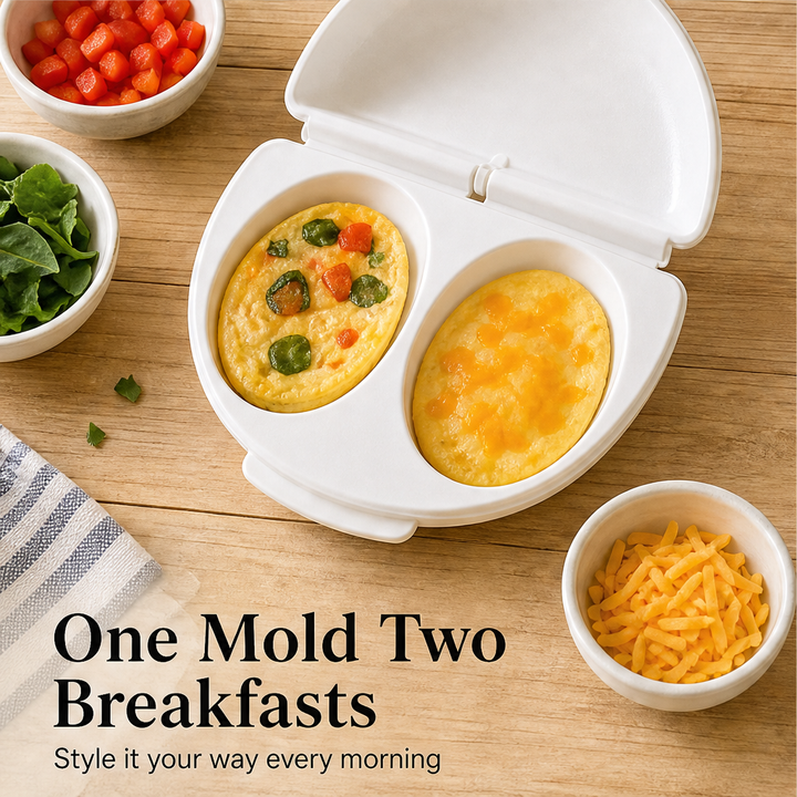 Eggette – 2-in-1 Microwave Omelet &amp; Egg Cup Maker + 50% OFF detail