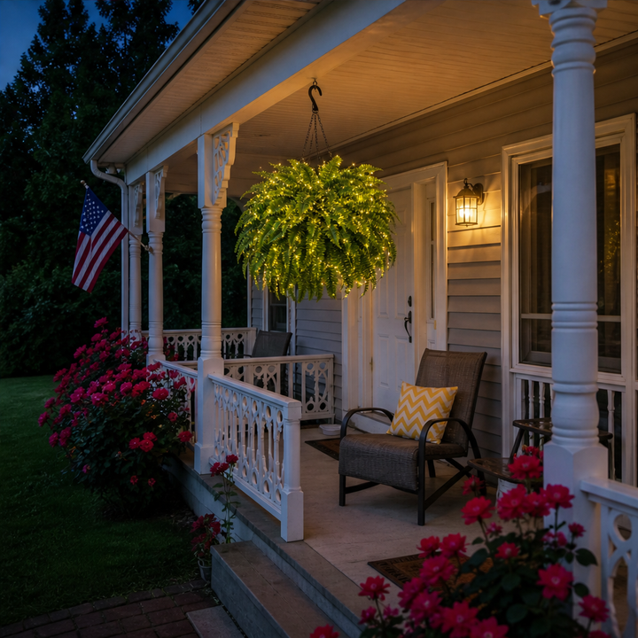 Fernglow – Lit Boston Fern, No Watering Hanging Plant + 50% OFF lifestyle