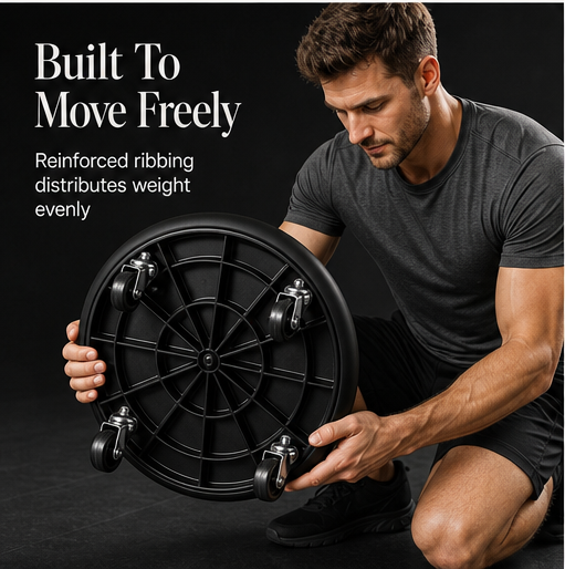 CoreForge – 360° Swivel Core Disc with Anti-Slip Grip and Knee Mat + 50% OFF features