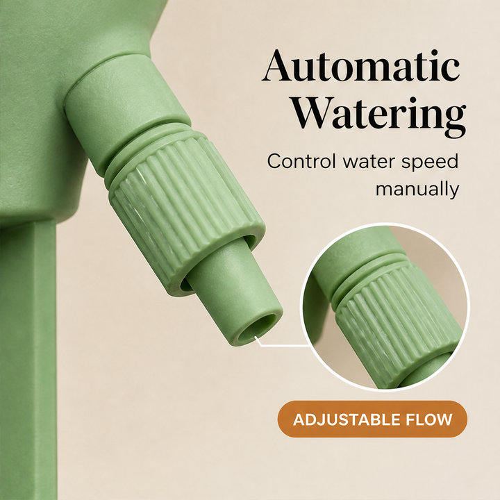 Driptera – Adjustable Flow Self-Watering Bottle Dripper + 50% OFF features