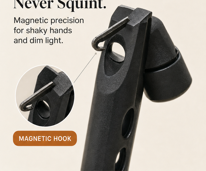 Threadfin – Magnetic Auto-Align Fly Threader for One-Hand Threading + 50% OFF features