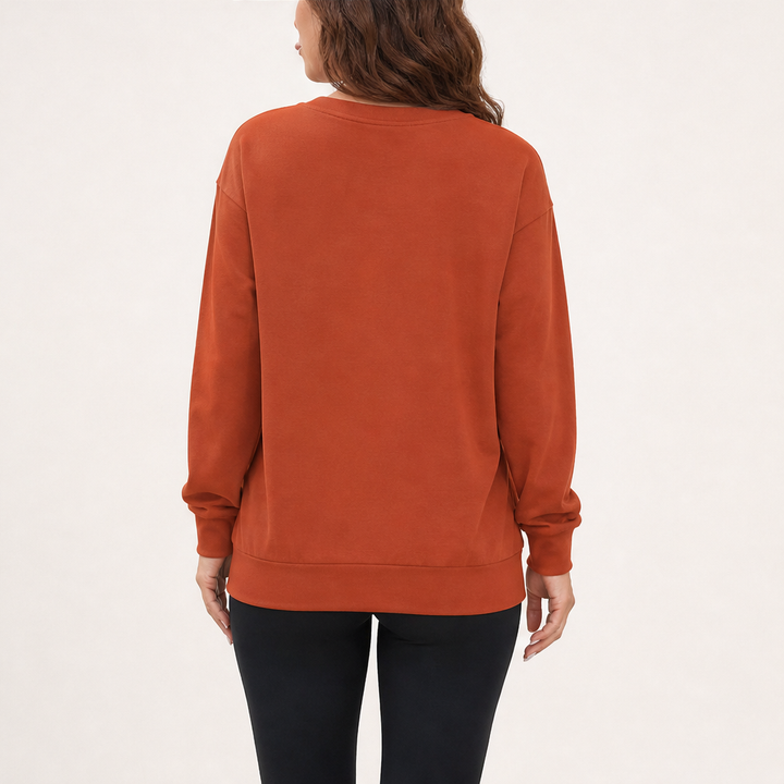 Softmere – Kangaroo Pocket V-Neck Oversized Sweatshirt + 50% OFF lifestyle