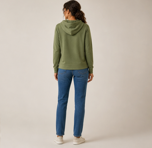 Wrenfold – Soft Jersey Knit Drawstring Hoodie with Front Pockets + 50% OFF lifestyle