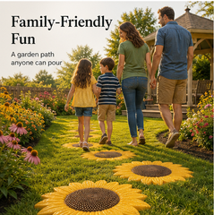 Petalcroft – Reusable Sunflower Stepping Stone Concrete Mold + 50% OFF