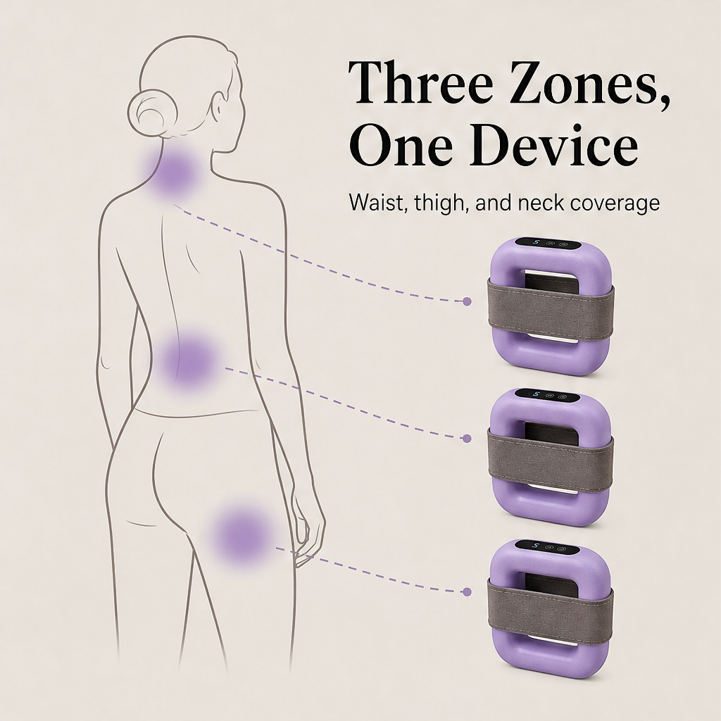 Fasciole – Hands-Free 5-Speed Fascia Ring Massager for Waist &amp; Thigh + 50% OFF detail