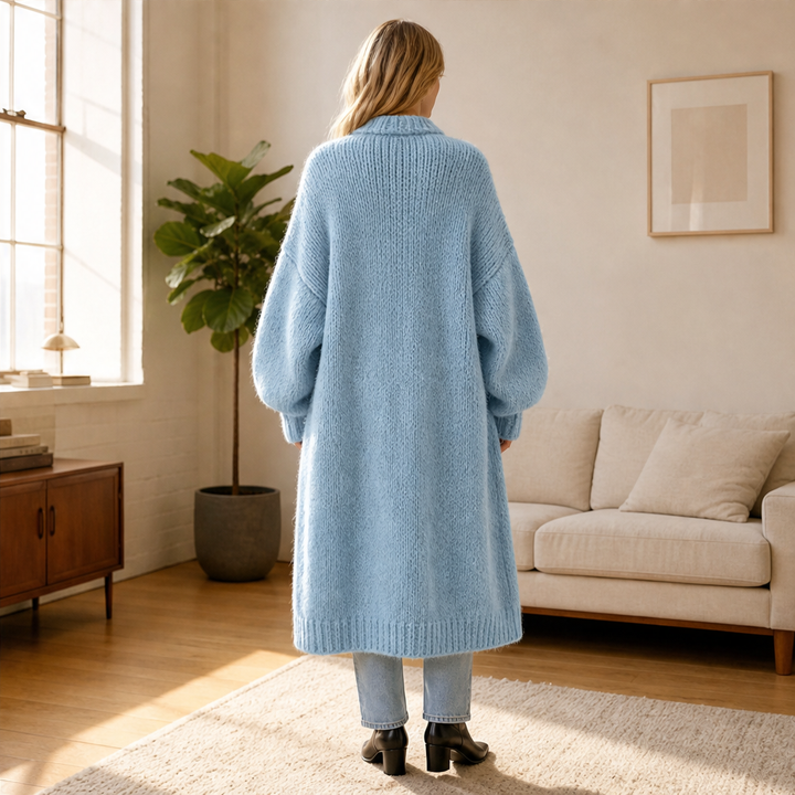 Fernloom – Oversized Chunky Knit Long Cardigan Coat + 50% OFF lifestyle