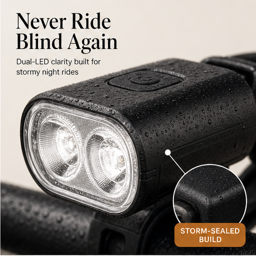 Nightforge – Dual LED Storm-Sealed Headlight and Taillight Set features